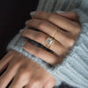 Zoom in on Poppy Seed Ring, Asscher Cut