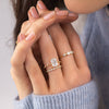 Zoom in on Distance Ring, Radiant Cut (14k Yellow Gold)