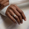 Hemisphere Ring, Cushion Cut