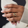 Evenfall Ring, 1.32ct. Yellow-Green Montana Sapphire