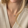 Zoom in on To A Flame Necklace, Oval Cut (14k Yellow Gold)