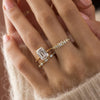 Zoom in on Hillside Ring, Emerald Cut