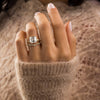 Zoom in on Trestle Ring, Asscher Cut