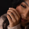 To A Flame Ring, 1.04ct. Greenish Blue Nigerian Sapphire