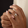 Zoom in on On The Horizon Ring, Emerald Cut