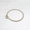 Zoom in on Threshold Herringbone Bracelet (14k White Gold)