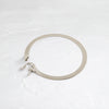 Zoom in on Threshold Herringbone Bracelet (14k White Gold)