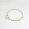 Zoom in on Threshold Herringbone Bracelet (14k Yellow Gold)