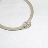 Zoom in on Threshold Herringbone Bracelet (14k White Gold)