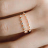 Diamond Distance Band - In Stock (14k Rose Gold)