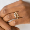 Lady's Slipper Ring, 0.53ct. Natural Rose Cut (14k Yellow Gold)