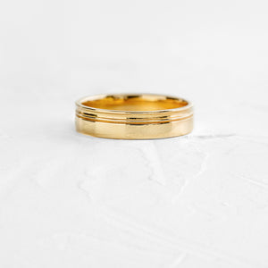 |14k Yellow Gold - 5mm - Size 7.5