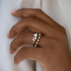 Zoom in on Diamond Distance Band - In Stock (14k White Gold)