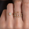 Zoom in on Diamond Distance Band - In Stock (14k Yellow Gold)