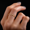 Diamond Distance Band - In Stock (14k Yellow Gold)
