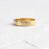 Zoom in on Hammered Band, 4mm, Size 8.5 - In Stock (14k Yellow Gold - 4mm - Size 8)