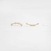 Petite Diamond Distance Studs - In Stock (14k Yellow Gold)