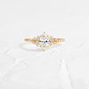 Snowdrift Ring, 0.5ct. Natural Marquise Cut (14k Yellow Gold)