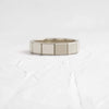 Zoom in on Block Band (14k White Gold)