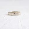 Zoom in on Hammered Band (14k White Gold)