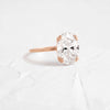 Zoom in on Nestled Ring, Oval Cut (14k Rose Gold)
