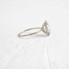 Zoom in on Nestled Ring, Oval Cut (14k White Gold)