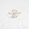 Zoom in on Nestled Ring, Oval Cut (14k Yellow Gold)