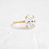 Zoom in on Nestled Ring, Oval Cut (14k Yellow Gold)