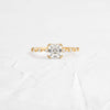 Distance Ring, Asscher Cut (14k Yellow Gold)