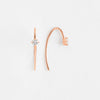 Petite Solitaire Threader (14k Rose Gold)