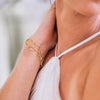 Zoom in on Oval Catch Clasp Chain Bracelet (14k Yellow Gold)