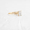 Zoom in on Product photo of 14k Yellow Gold 1ct. Radiant-cut diamond Snowdrift Engagement Ring featuring accent diamonds