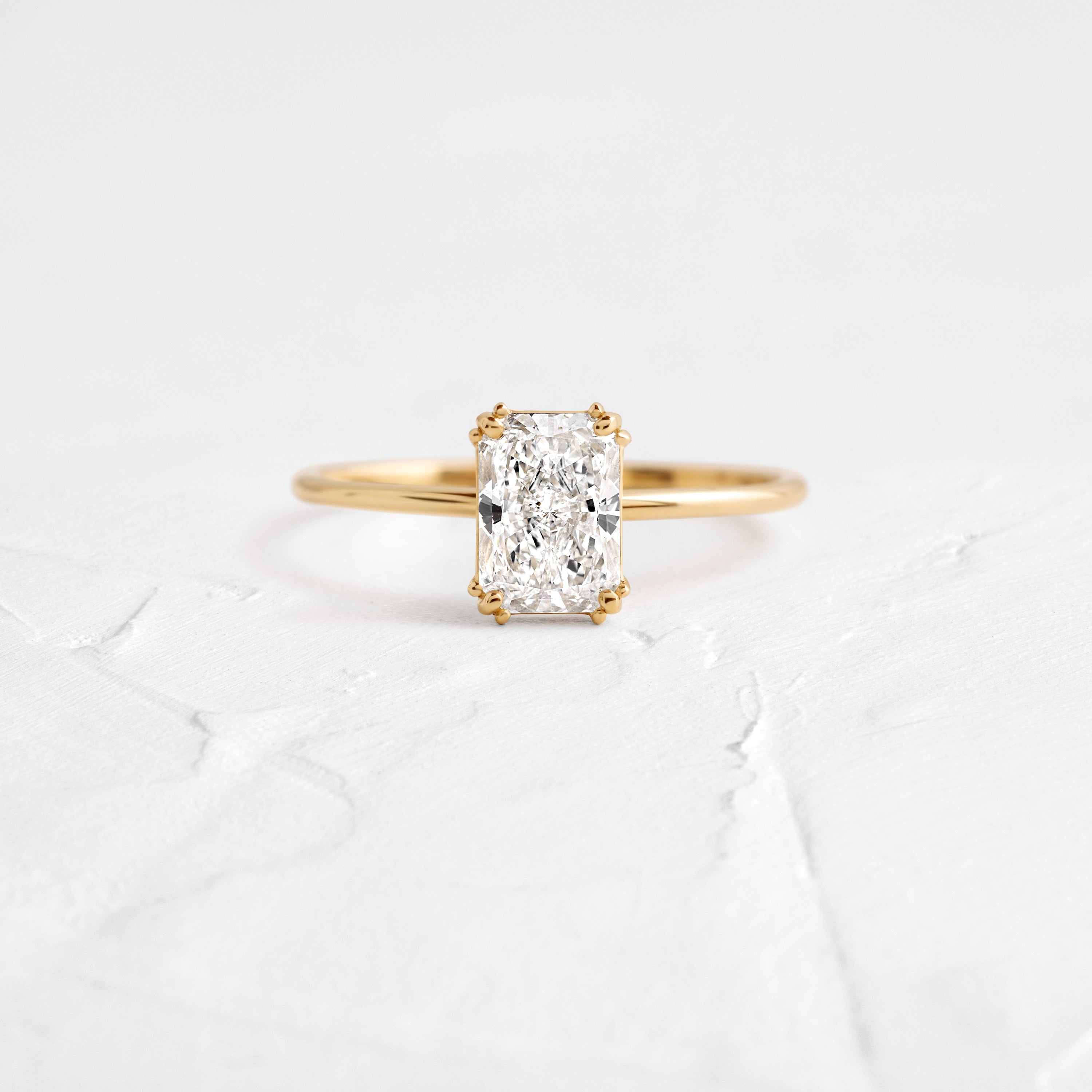 Threaded Ring, Radiant Cut | Melanie Casey Fine Jewelry