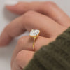 Zoom in on Hillside Ring, Cushion Cut (  )