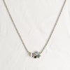 Seafloor Mini Cluster Necklace (14k White Gold)