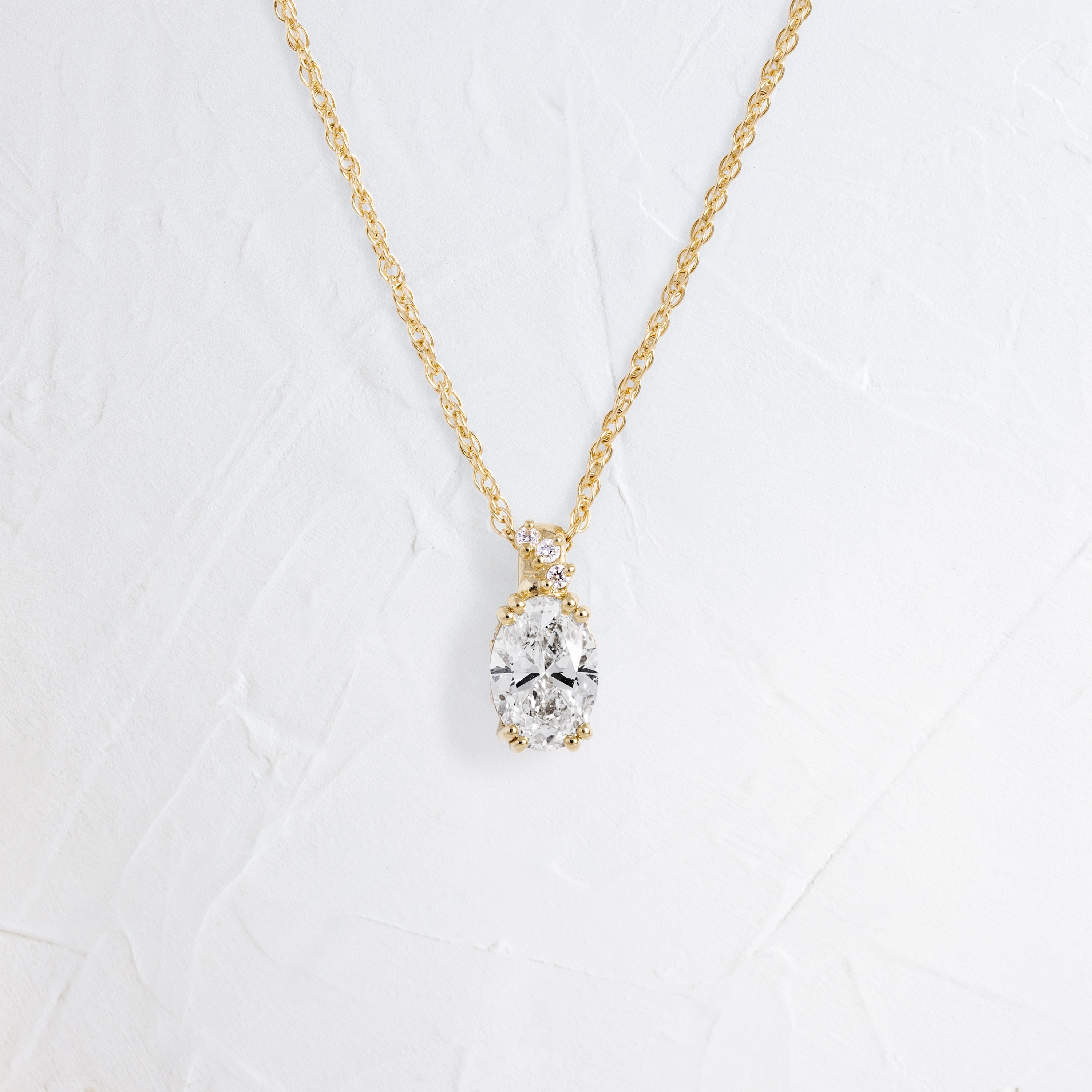 Bewilder Necklace, 0.53ct. Oval Cut - Melanie Casey