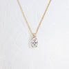 Bewilder Necklace, 0.53ct. Oval Cut - OOS (14k Yellow Gold)