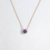 Threaded Necklace, 1.11ct. Violet Sapphire - OOS (14k Yellow Gold)