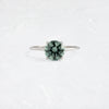 Fringes Ring, 1.79ct. Greenish Blue Montana Sapphire - OOS (14k White Gold)