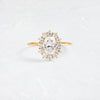 Helio Ring, 1ct. Natural Oval Cut (14k Yellow Gold)