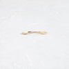 Curved Wisp Band for 0.3ct. Closed Prong Princess Cut Stargaze Ring (14k Yellow Gold)