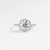 Zoom in on Sapling Ring, Round Cut (Platinum)