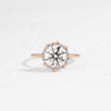 Zoom in on Sapling Ring, Round Cut ( 14k Rose Gold)
