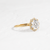 Zoom in on Sapling Ring, Round Cut (14k Yellow Gold)
