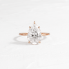 Zoom in on Hillside Ring, Pear Cut (14k Rose Gold)