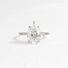 Zoom in on Hillside Ring, Pear Cut (14k White Gold)