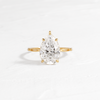 Zoom in on Hillside Ring, Pear Cut (14k Yellow Gold)