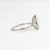 Zoom in on Hillside Ring, Pear Cut (14k White Gold)