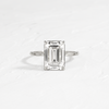 Zoom in on Hillside Ring, Emerald Cut (Platinum)