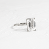 Zoom in on Hillside Ring, Emerald Cut (Platinum)